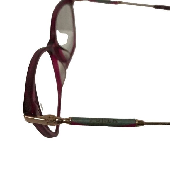 FURLA Cat eye raspberry pink plastic & wire glasses frames VFU298 - Picture 9 of 13